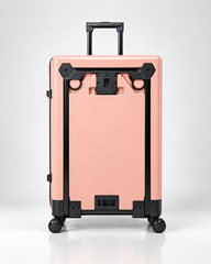 Built-In Airport Trolley Suitcase – 95L Large Capacity