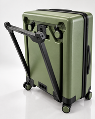 Built-In Airport Trolley Suitcase – 95L Large Capacity