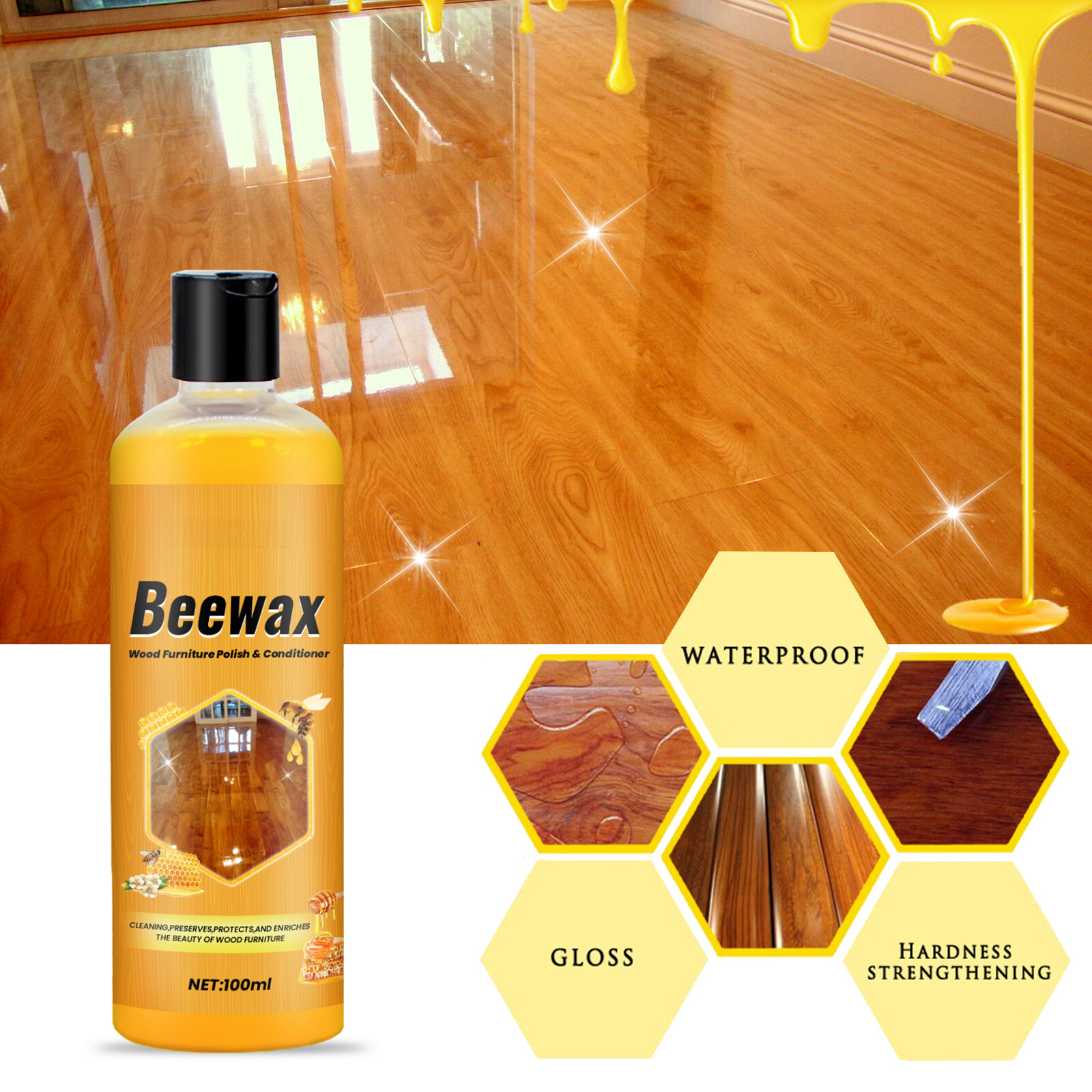 Wooden Floor Wax – Protective & Gentle Cleaner for Household Floors