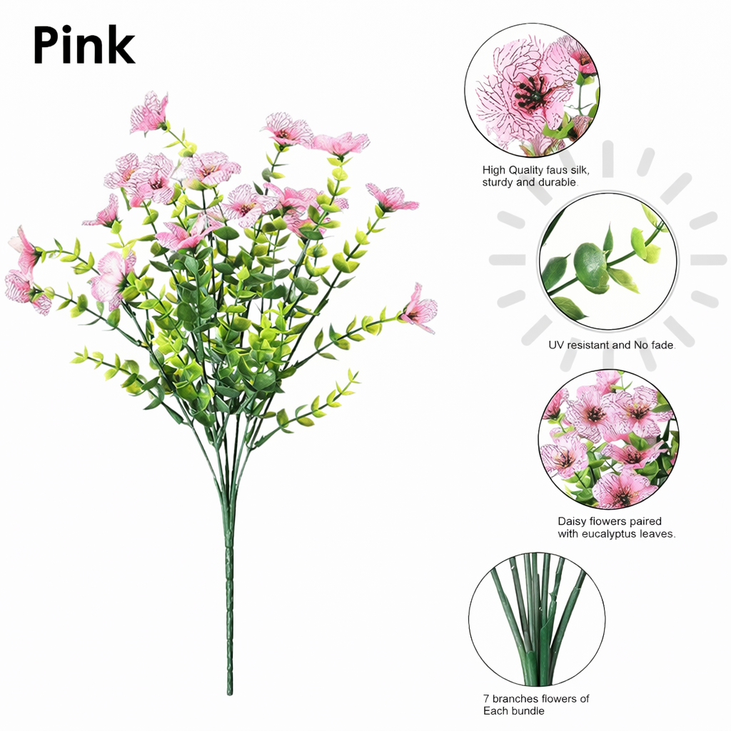 Realistic UV-Resistant Outdoor Flowers – Zero Maintenance