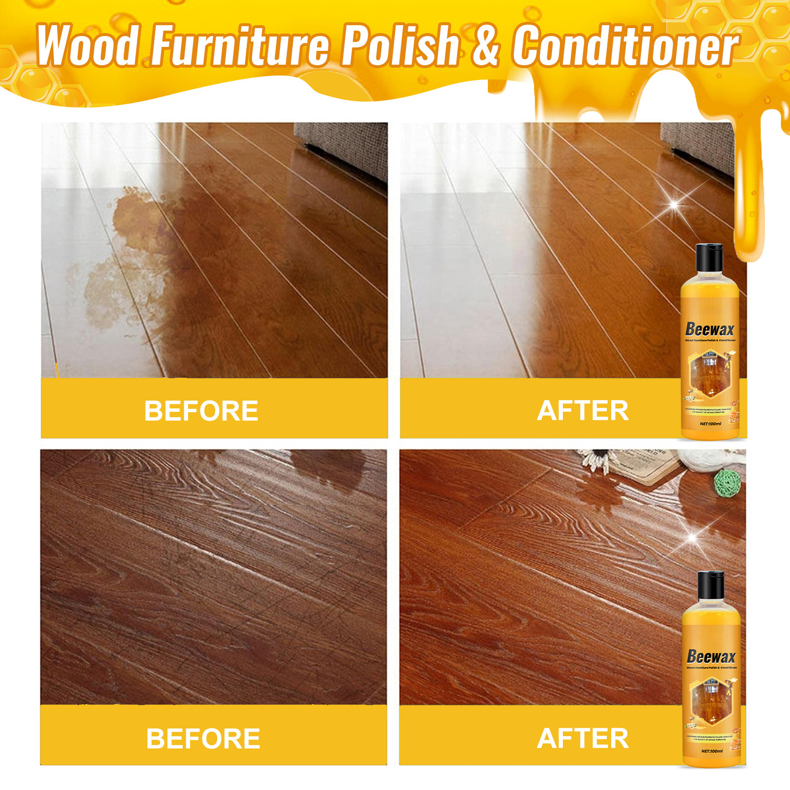 Wooden Floor Wax – Protective & Gentle Cleaner for Household Floors