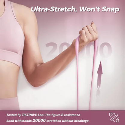 8-Shape Resistance Band  with Comfort Massage Grip