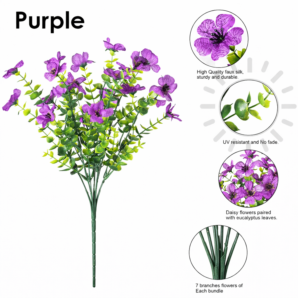 Realistic UV-Resistant Outdoor Flowers – Zero Maintenance