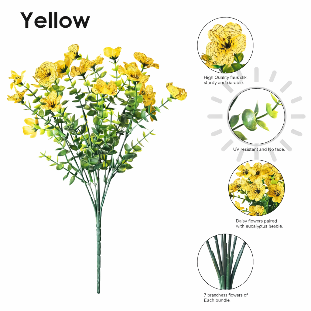 Realistic UV-Resistant Outdoor Flowers – Zero Maintenance