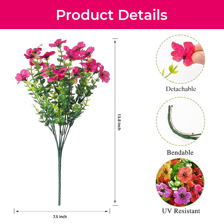 Realistic UV-Resistant Outdoor Flowers – Zero Maintenance