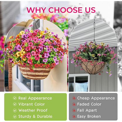 Realistic UV-Resistant Outdoor Flowers – Zero Maintenance