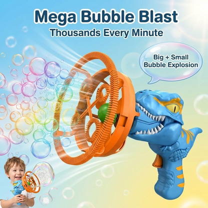 Dinosaur Bubble Gun for Summer Outdoor Play
