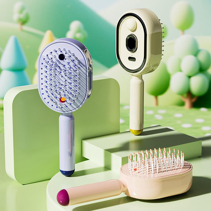 Electric Spray Air Cushion Massage Hair Comb – Anti-Tangle & Essential Oil Mist Brush