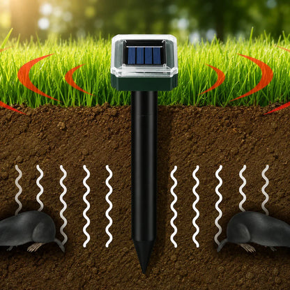 Solar Powered Waterproof Screw Mole Repellent
