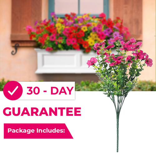 Realistic UV-Resistant Outdoor Flowers – Zero Maintenance