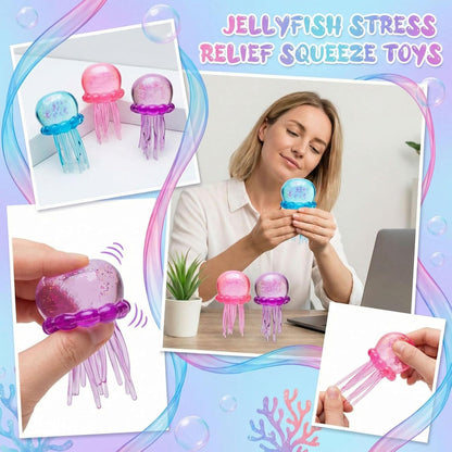 Jellyfish Squeeze Stress Ball – Soft Sensory Fidget Toy