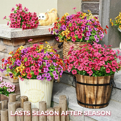 Realistic UV-Resistant Outdoor Flowers – Zero Maintenance