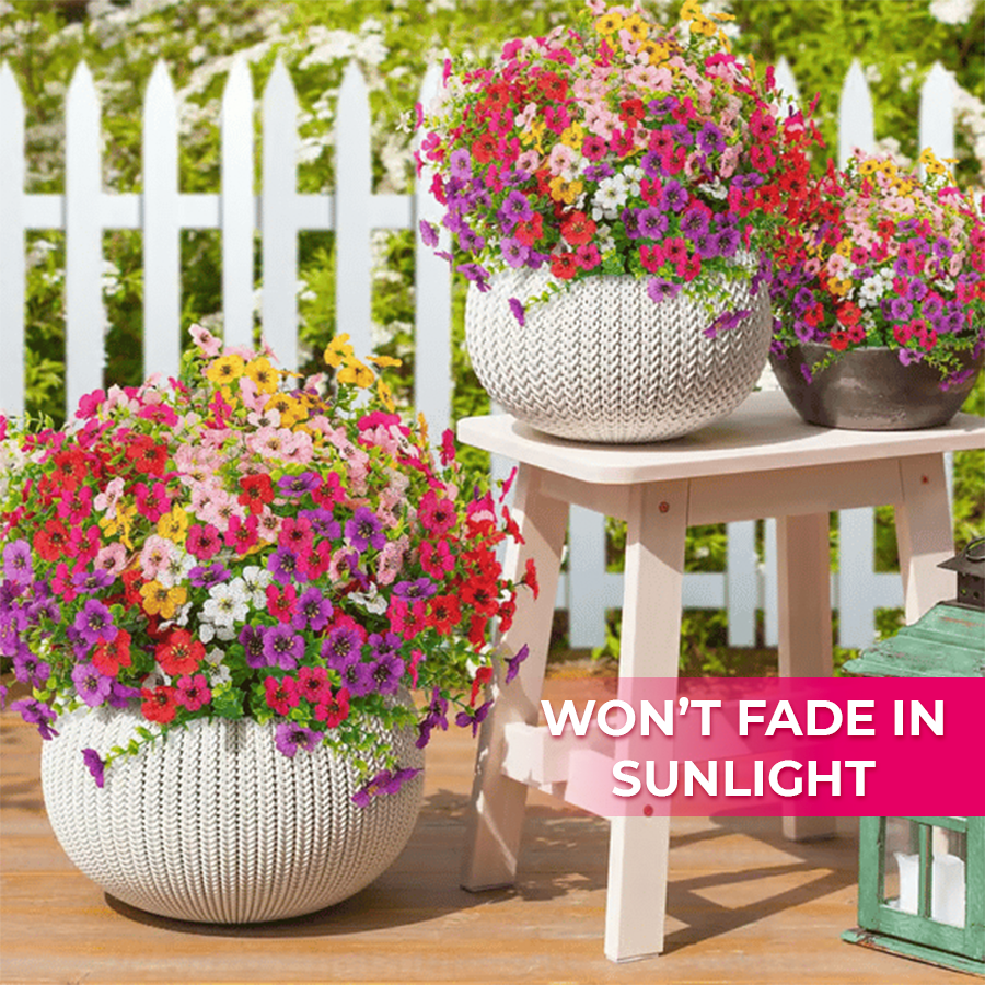 Realistic UV-Resistant Outdoor Flowers – Zero Maintenance