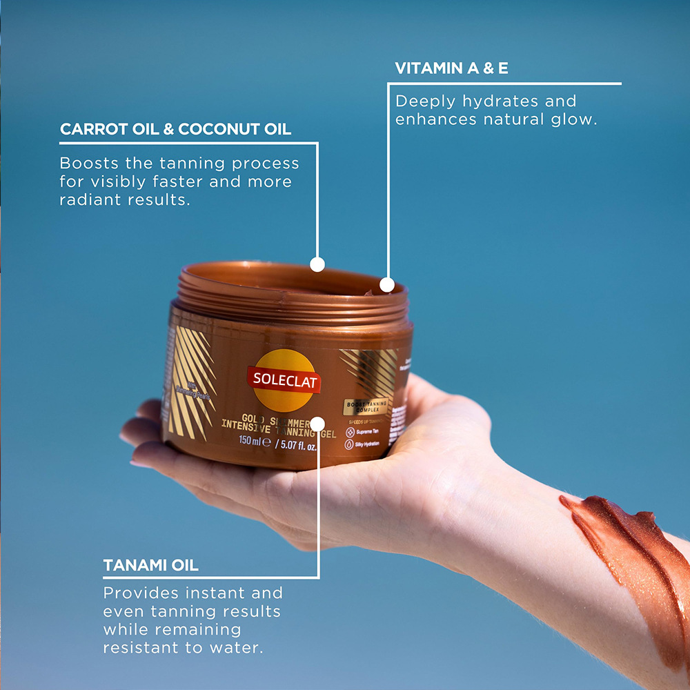 Gold Shimmer Tanning Gel