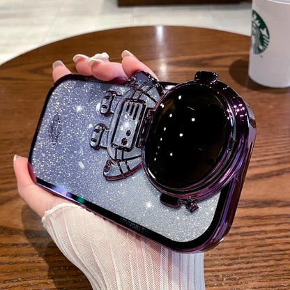 Cosmo Shield Astronaut Glitter iPhone Case With Lens Protection