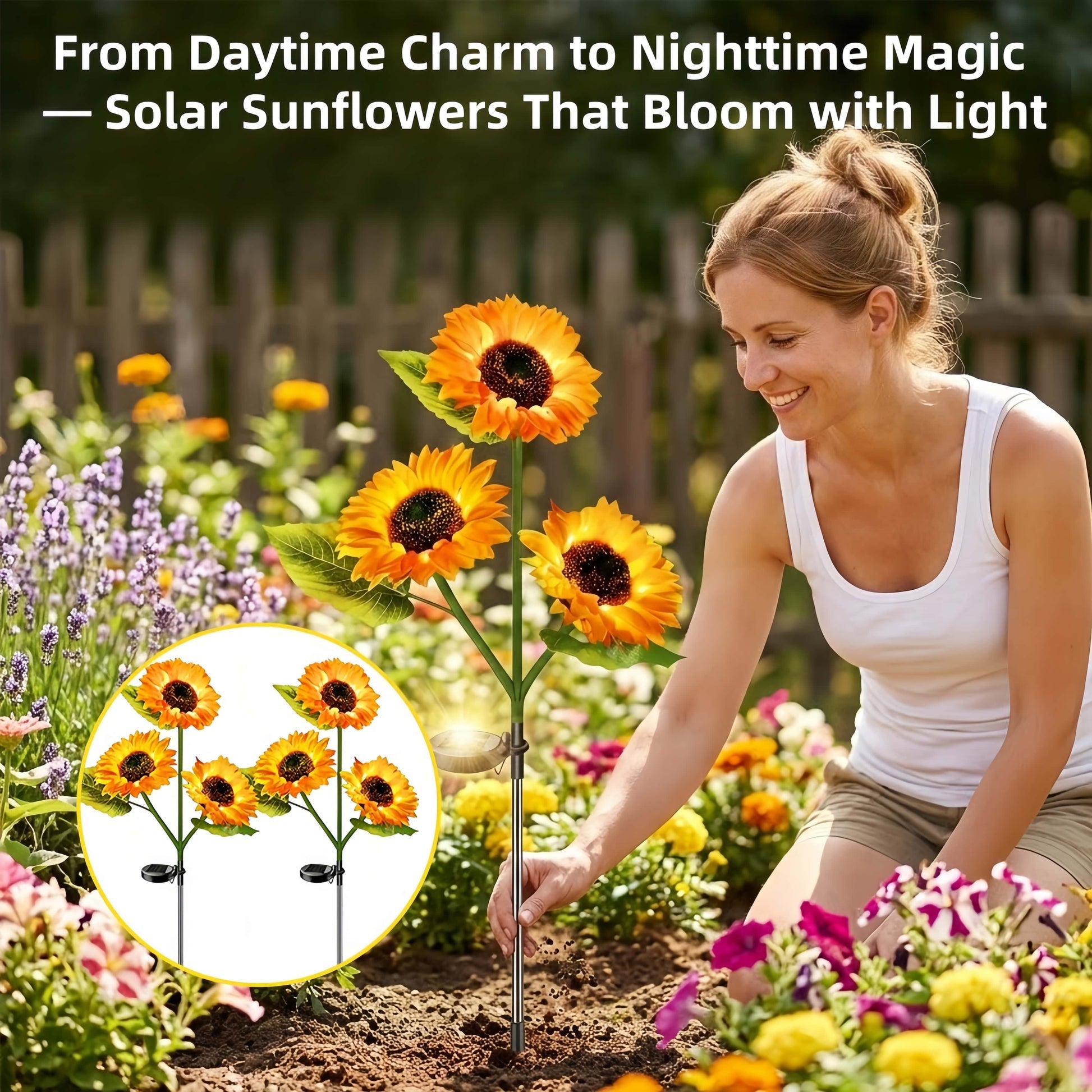 🌻Sunflower Solar Powered Lights for Garden
