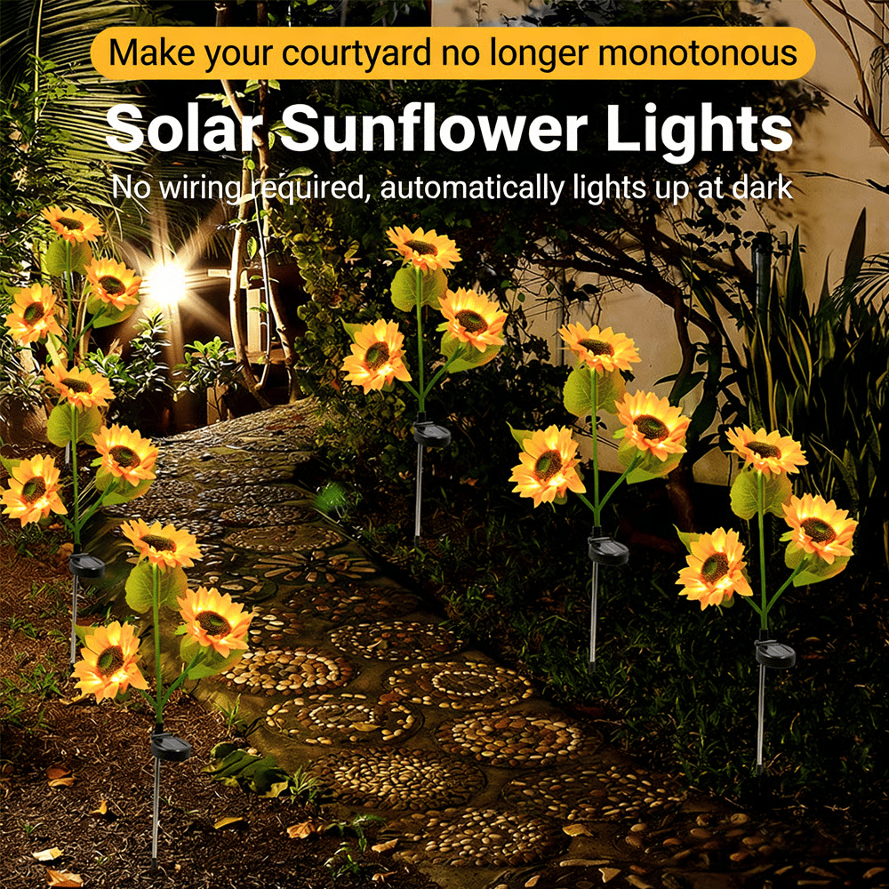 🌻Sunflower Solar Powered Lights for Garden