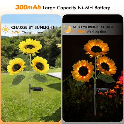 🌻Sunflower Solar Powered Lights for Garden