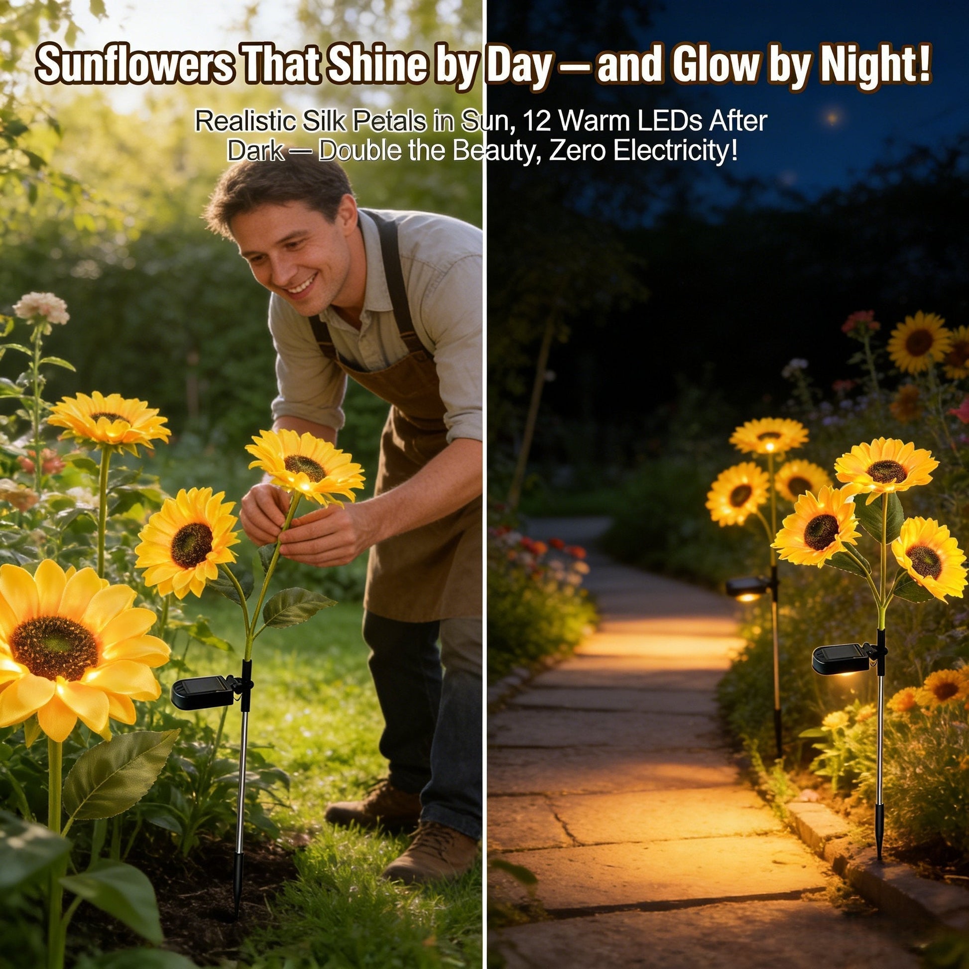 🌻Sunflower Solar Powered Lights for Garden