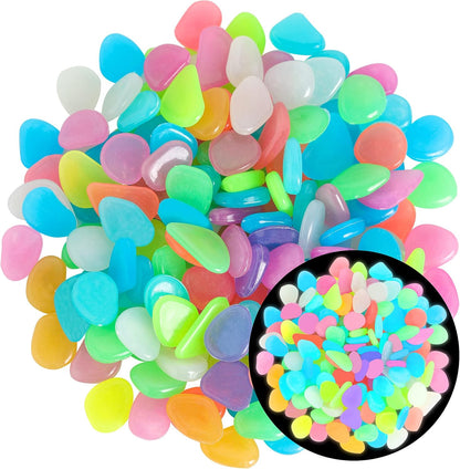 Colorful Glow-in-the-Dark Garden Stones