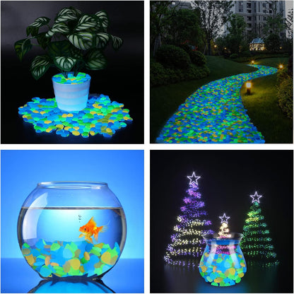Colorful Glow-in-the-Dark Garden Stones