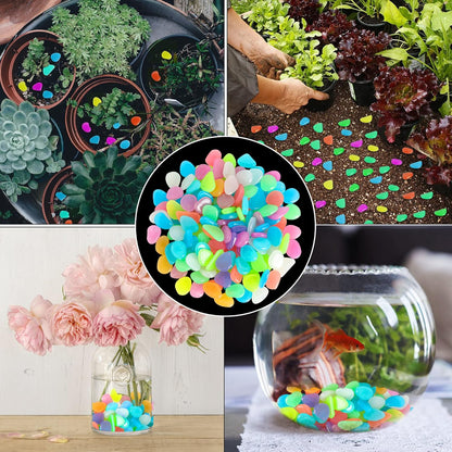 Colorful Glow-in-the-Dark Garden Stones