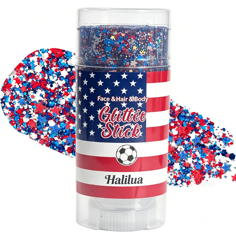 4th of July Glitter Stick – Red, White & Blue Body & Hair Sparkle