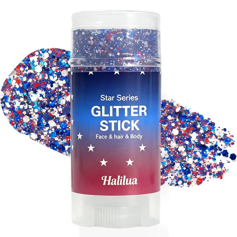 4th of July Glitter Stick – Red, White & Blue Body & Hair Sparkle