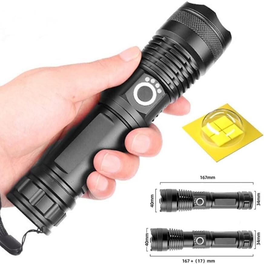 ✨Rechargeable LED Flashlight - High Lumen, Waterproof, Ultra Bright Flashlight for Emergencies
