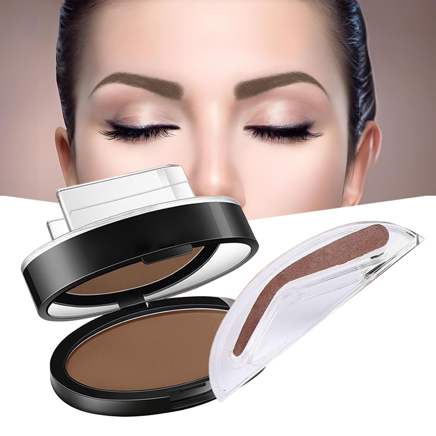 Eyebrow Stamp Powder with Brush
