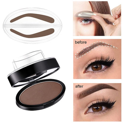 Eyebrow Stamp Powder with Brush