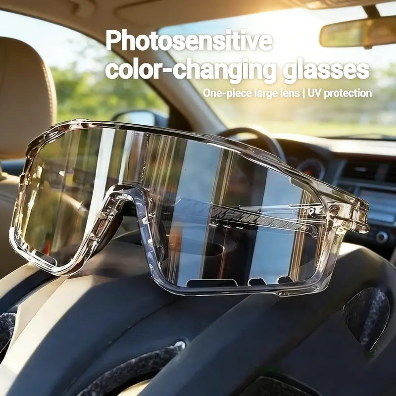 ☀️UV400 Photochromic Polarized Safety Glasses – 🥇Impact Resistant Outdoor Sports & Work Eyewear