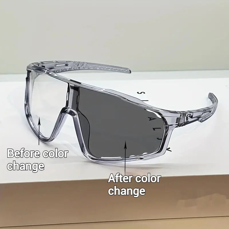 ☀️UV400 Photochromic Polarized Safety Glasses – 🥇Impact Resistant Outdoor Sports & Work Eyewear