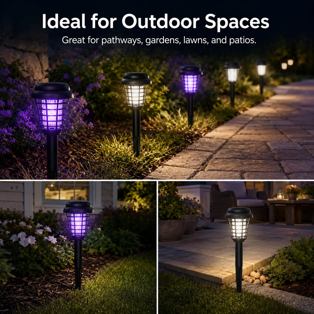 Solar Mosquito Zapper Light – Outdoor Garden Stake Lamp