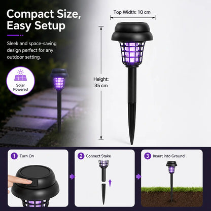 Solar Mosquito Zapper Light – Outdoor Garden Stake Lamp