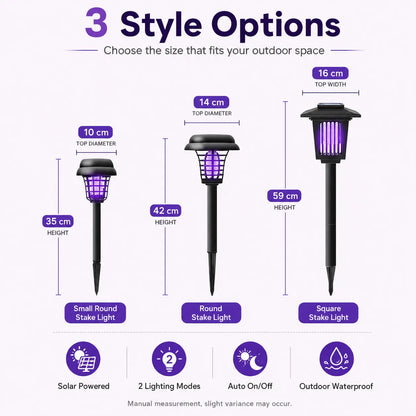 Solar Mosquito Zapper Light – Outdoor Garden Stake Lamp