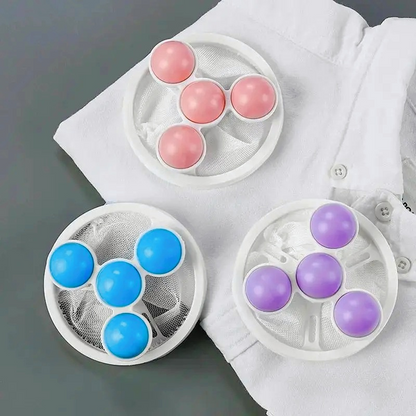 Washing machine filter bag hair remover
