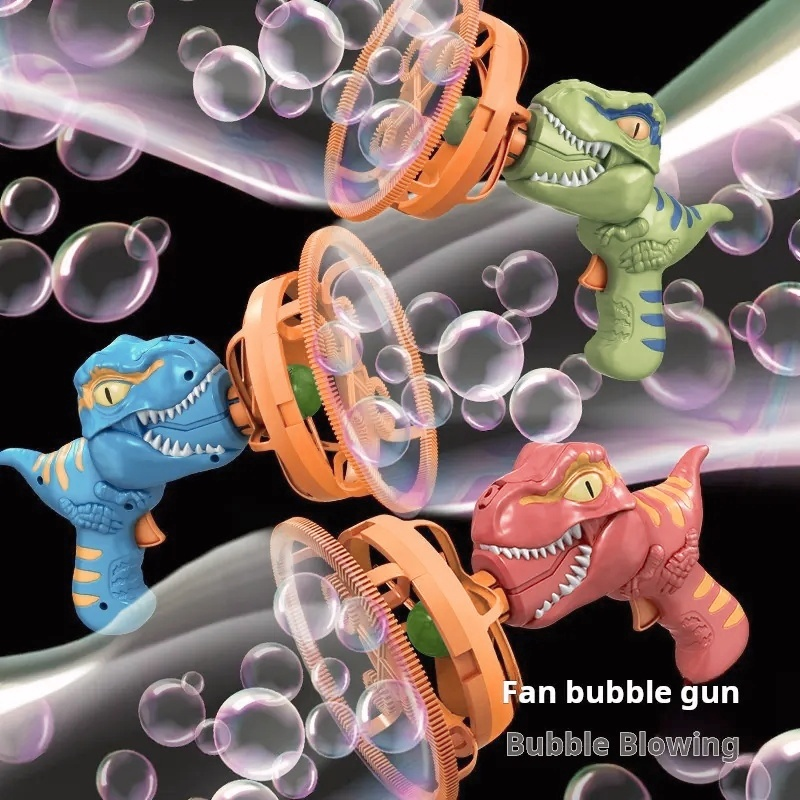 Dinosaur Bubble Gun for Summer Outdoor Play