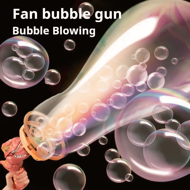 Dinosaur Bubble Gun for Summer Outdoor Play