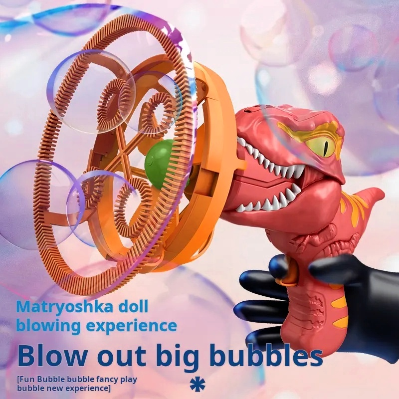 Dinosaur Bubble Gun for Summer Outdoor Play