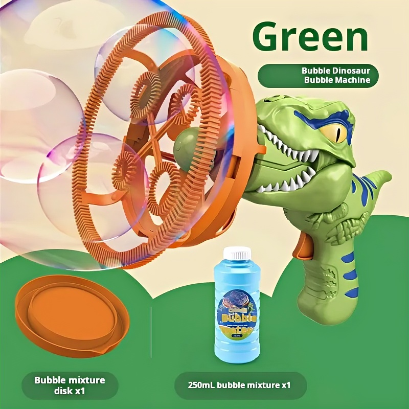 Dinosaur Bubble Gun for Summer Outdoor Play