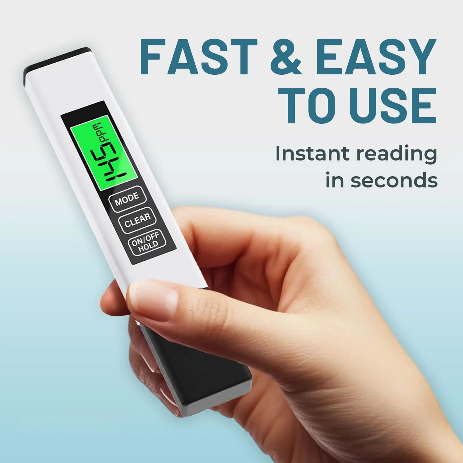 4-in-1 TDS Meter – Digital Water Tester for Drinking Water, Aquariums & Pools