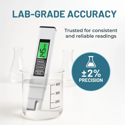 4-in-1 TDS Meter – Digital Water Tester for Drinking Water, Aquariums & Pools