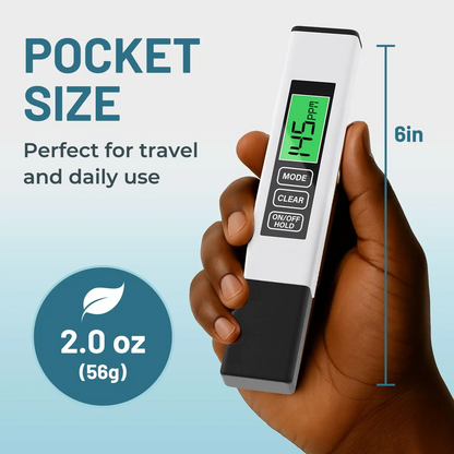 4-in-1 TDS Meter – Digital Water Tester for Drinking Water, Aquariums & Pools