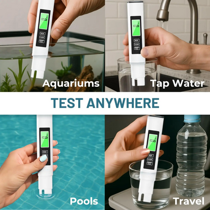 4-in-1 TDS Meter – Digital Water Tester for Drinking Water, Aquariums & Pools