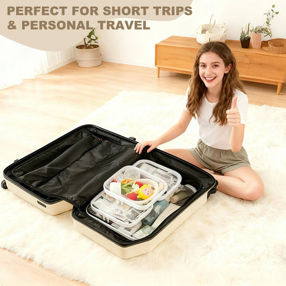 Portable Clear PVC Hard Zipper Organizer Box for Multi‑Purpose Storage