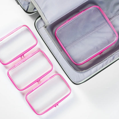 Portable Clear PVC Hard Zipper Organizer Box for Multi‑Purpose Storage