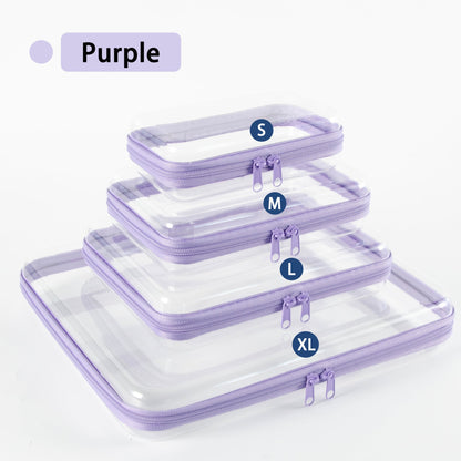 Portable Clear PVC Hard Zipper Organizer Box for Multi‑Purpose Storage