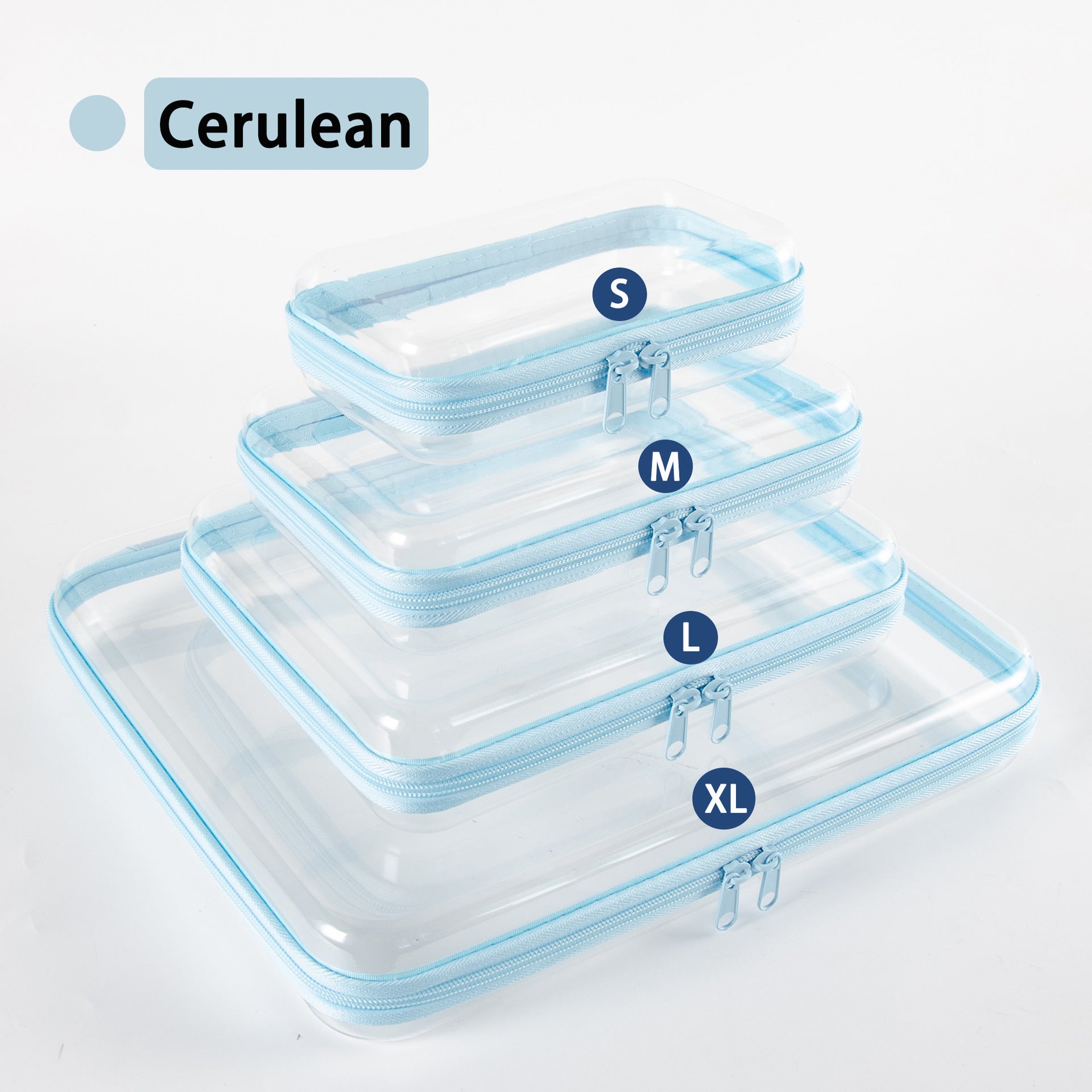 Portable Clear PVC Hard Zipper Organizer Box for Multi‑Purpose Storage
