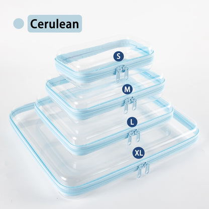 Portable Clear PVC Hard Zipper Organizer Box for Multi‑Purpose Storage